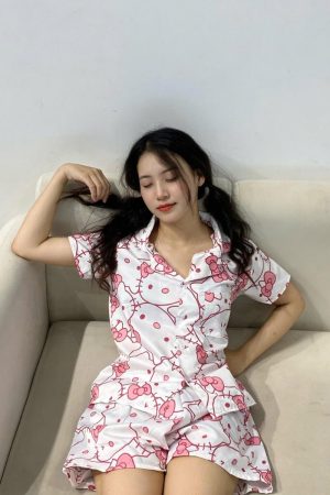 Đồ Ngủ Pijama Ngắn Chất Liệu Mềm Mịn