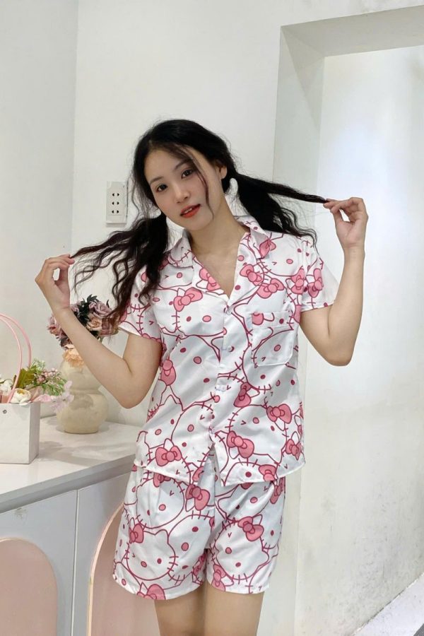 Đồ Ngủ Pijama Ngắn Chất Liệu Mềm Mịn