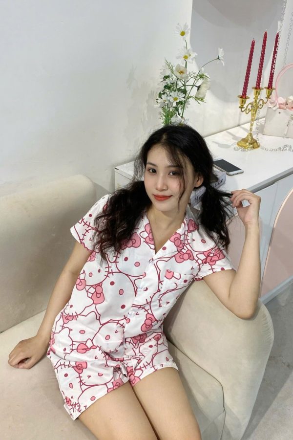 Đồ Ngủ Pijama Ngắn Chất Liệu Mềm Mịn