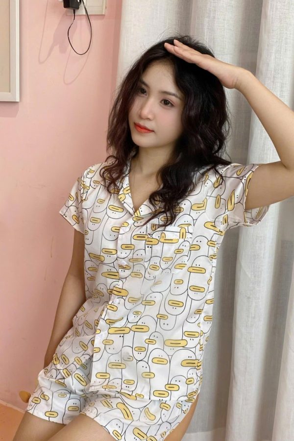 Đồ Ngủ Pijama Ngắn Họa Tiết Hoạt Hình