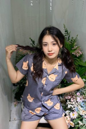 Đồ Ngủ Pijama Ngắn Phong Cách Trẻ Trung