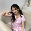 Đồ Ngủ Pijama Ngắn Tay Họa Tiết Kawaii Xinh Xắn