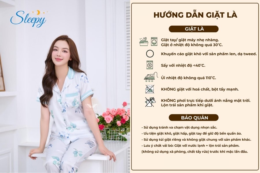 Hướng dẫn bảo quản đồ ngủ lụa TP.HCM