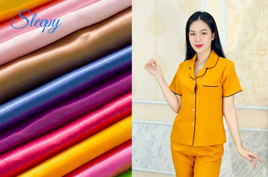 Hướng dẫn chọn vải phi lụa chất lượng cao để may pijama nữ.