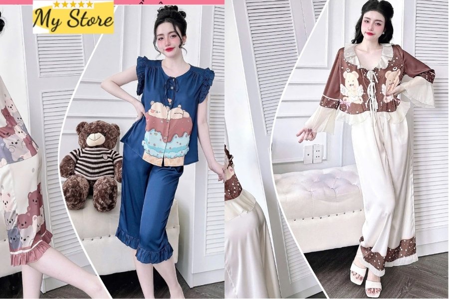 Pijama lụa thanh lịch tại My Store TP.HCM.